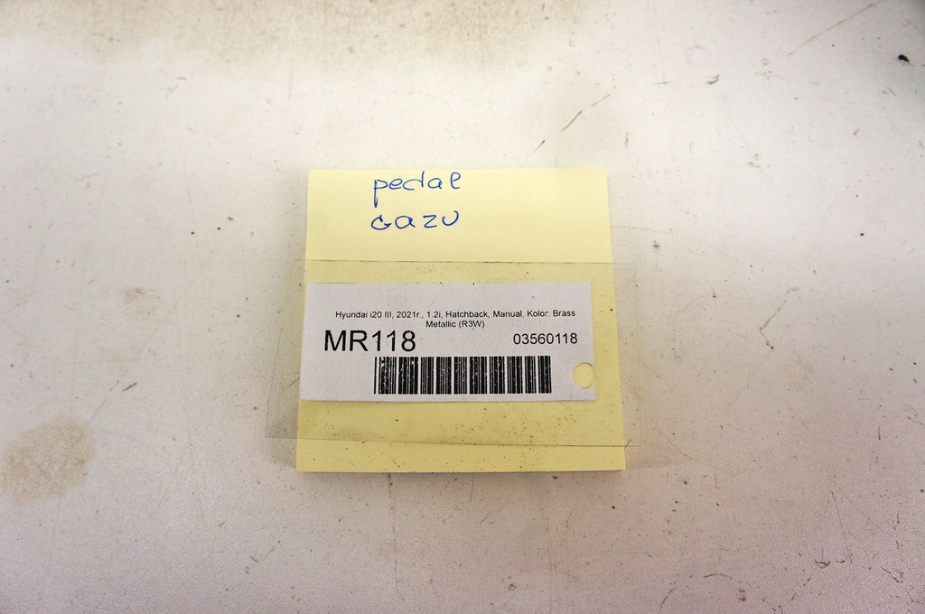 фото №6, Mr118 hyundai i20 iii 20- 1.2i педаль газа