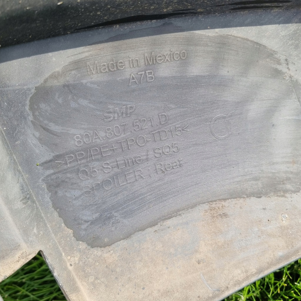 фото №14, Audi sq5 q5 80a s-line s line бампер задний задняя диффузор 80a807521d хром