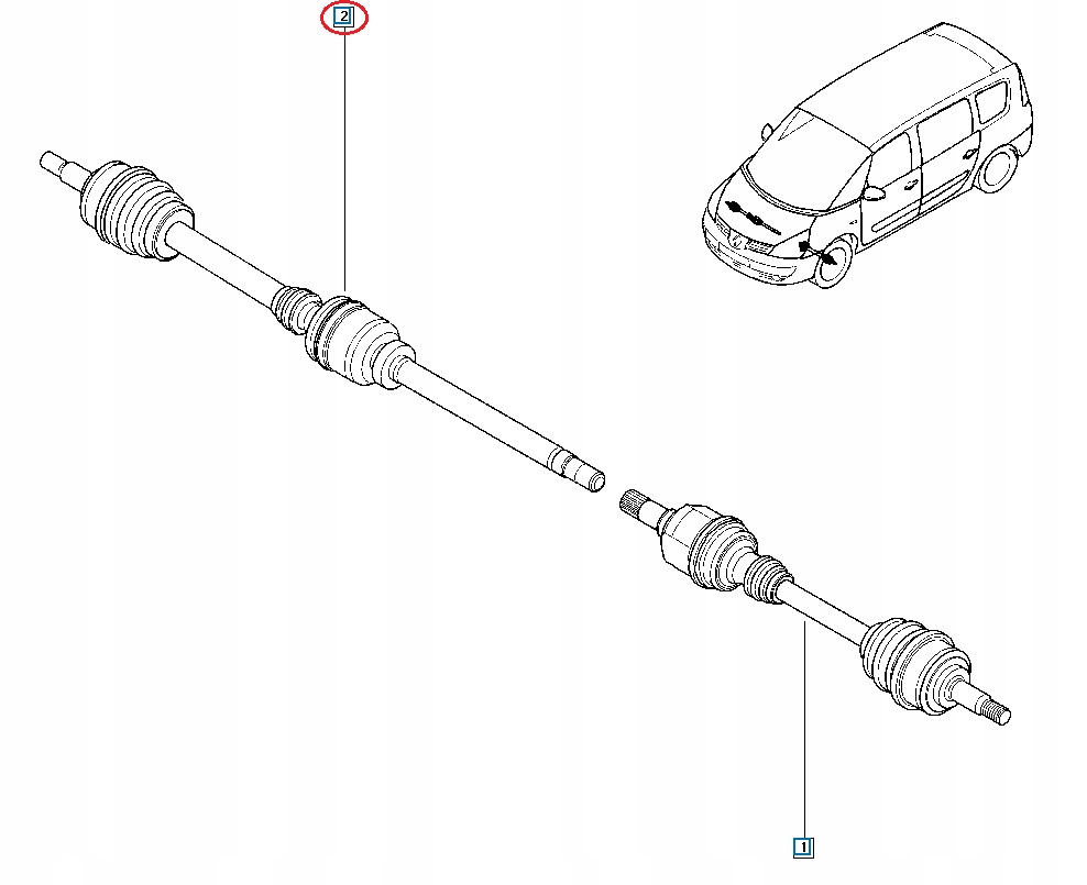 фото №6, Привідний вал права renault espace iv 3.0 dci / 3.5 v6