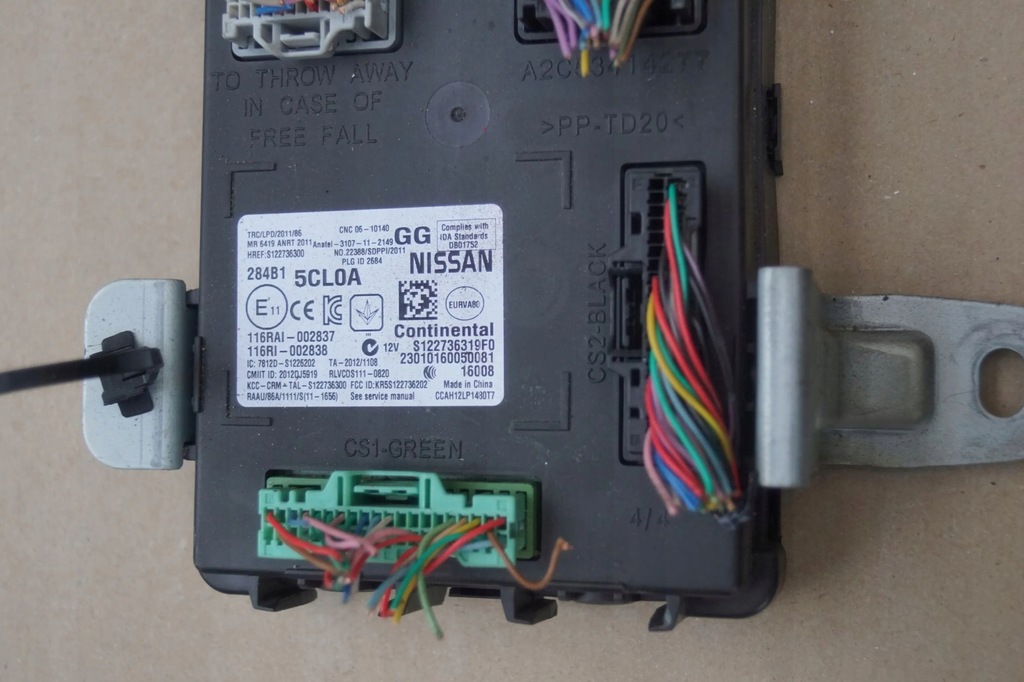 фото №5, Модуль блок управления bcm infiniti q60 3.0t 284b15cl0a