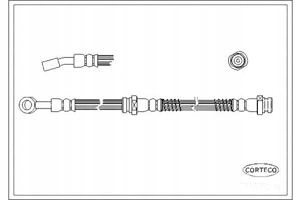 фото №1, Corteco шланг гальмівний hyundai trajet 2.0 fo