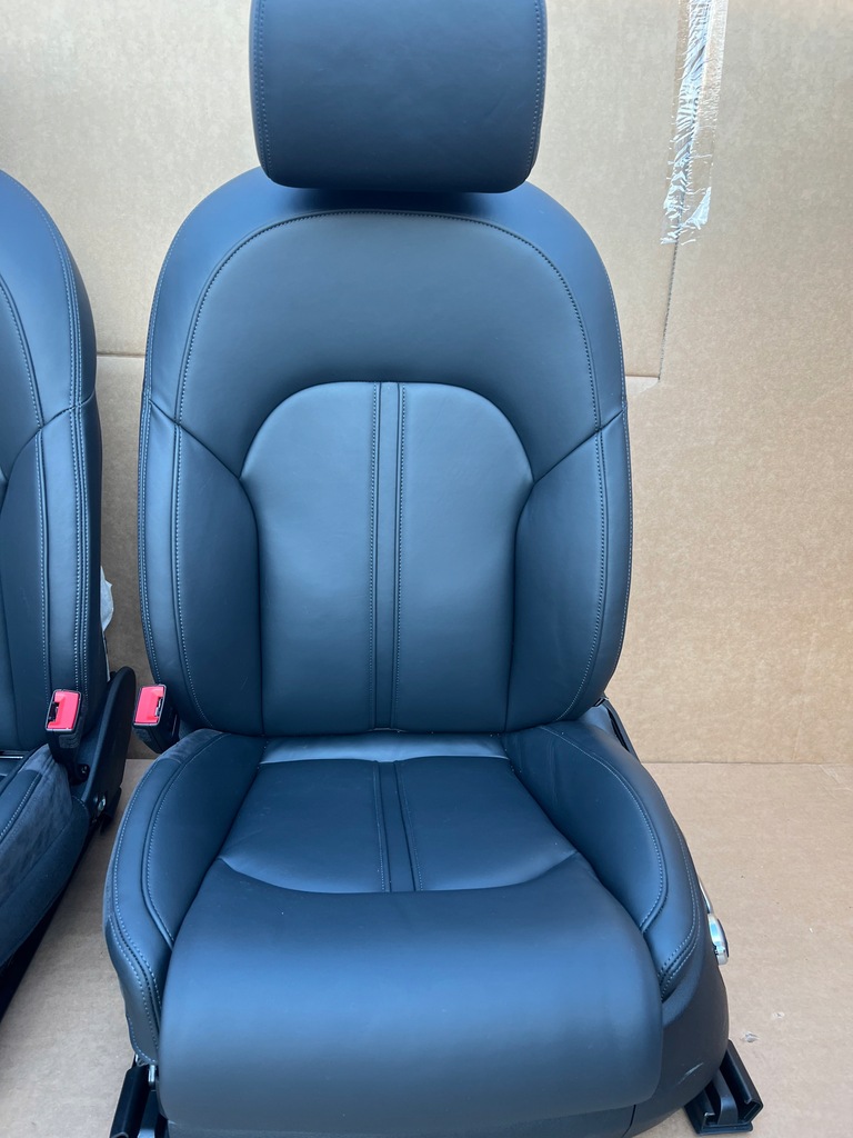 фото №11, Audi a7 a6 c7 4g lift чёрные сиденья komfortowe обшивки комплект 50km