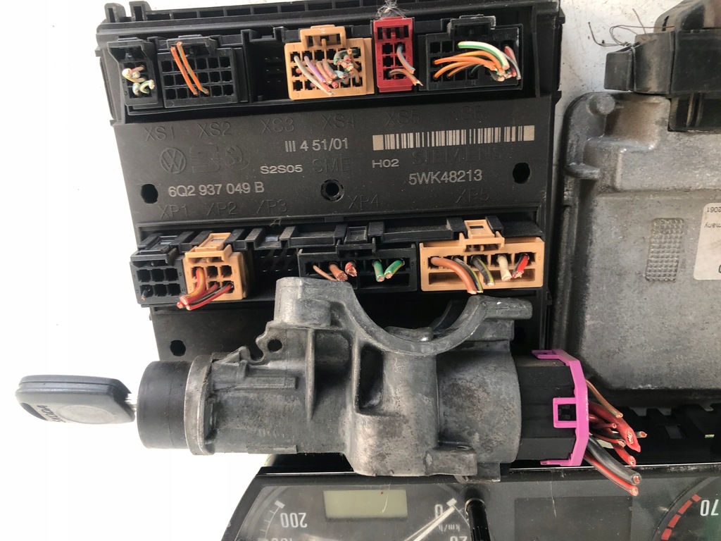 фото №4, Блок управления набор стартовый skoda fabia i 1.4 mpi 047906033d