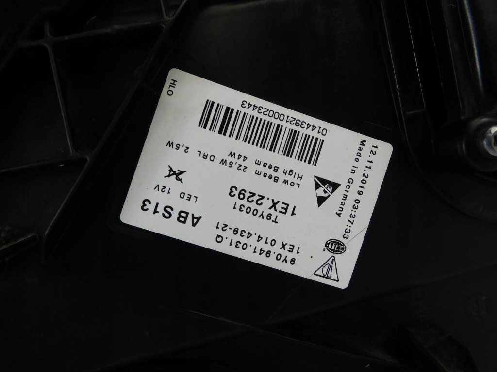 Porsche cayenne 9y0 фара левая full led 9y0941031 Оригинал