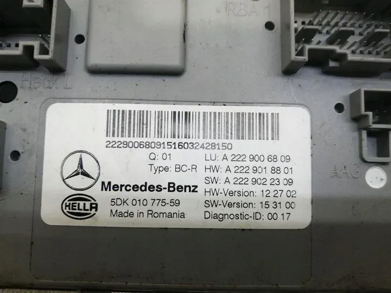 Mercedes cl s w222 s63 amg m157 7g w217 двигатель ecu a2789001200 управление unit Оригинал