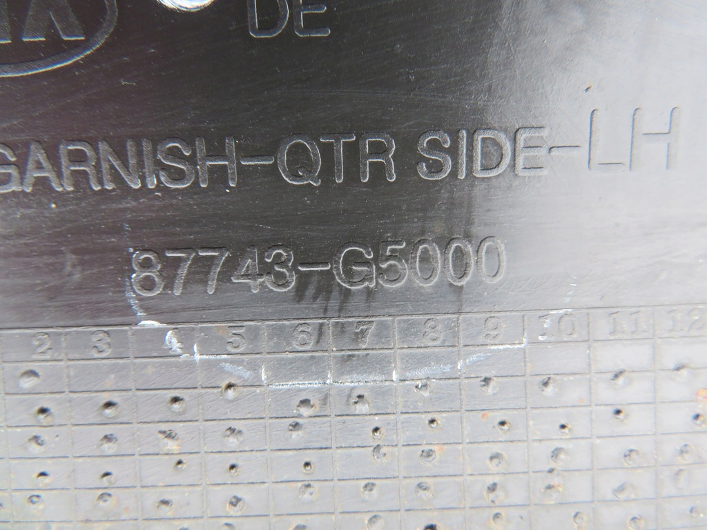 фото №10, Kia niro молдинг накладка крила лівий задня 87743-g5000