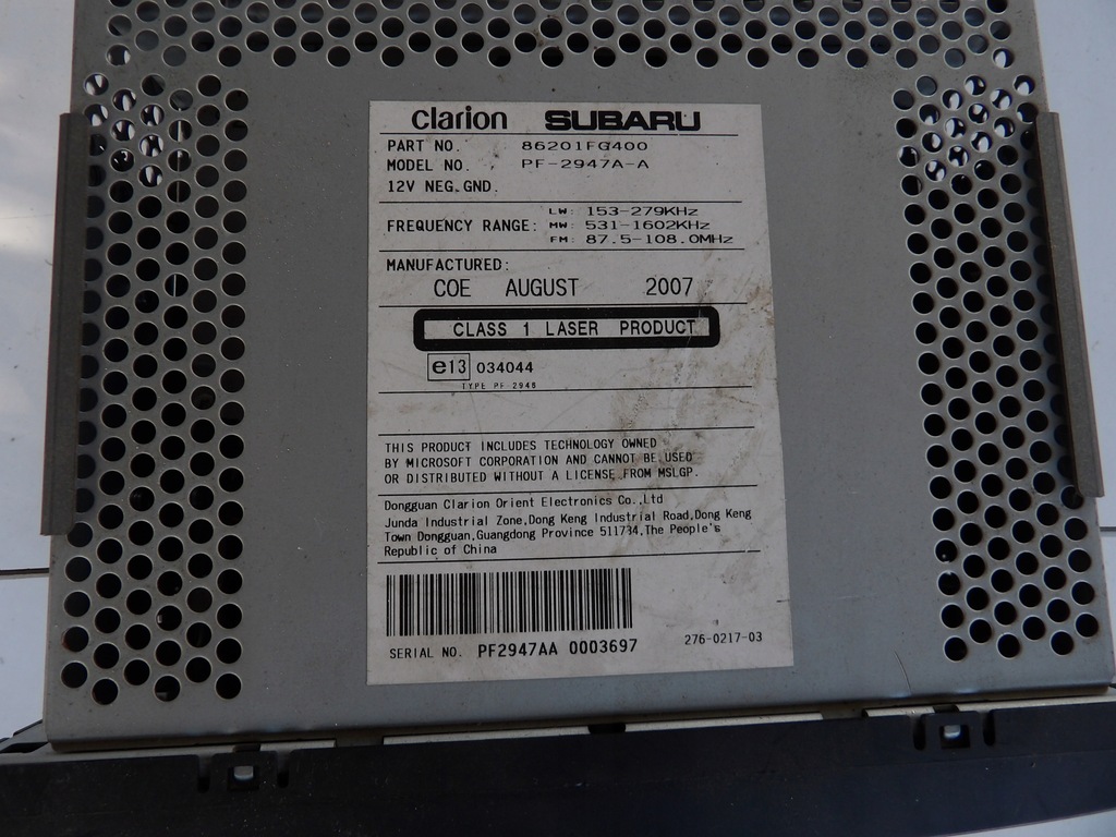 фото №3, Subaru impreza iii радіо cd mp3 оригінальні