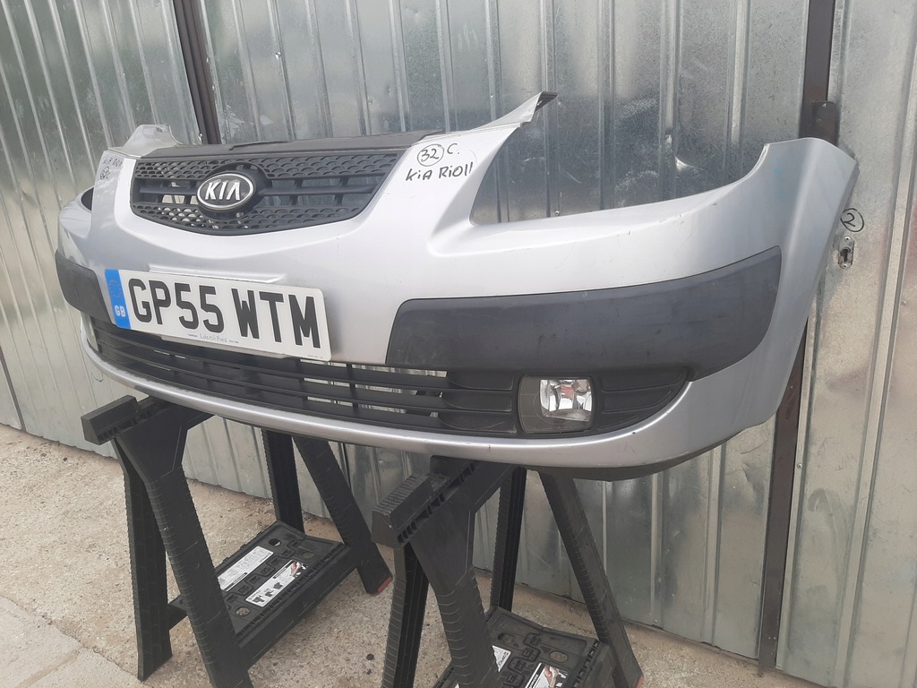 фото №10, Бампер решётка радиатора перед передний kia rio ii 2005-2009 przedlift серебристый