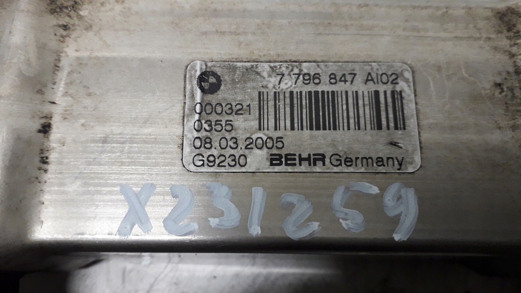 фото №6, Bmw 7 e65 745d 4.4 d радіатор egr 7796847