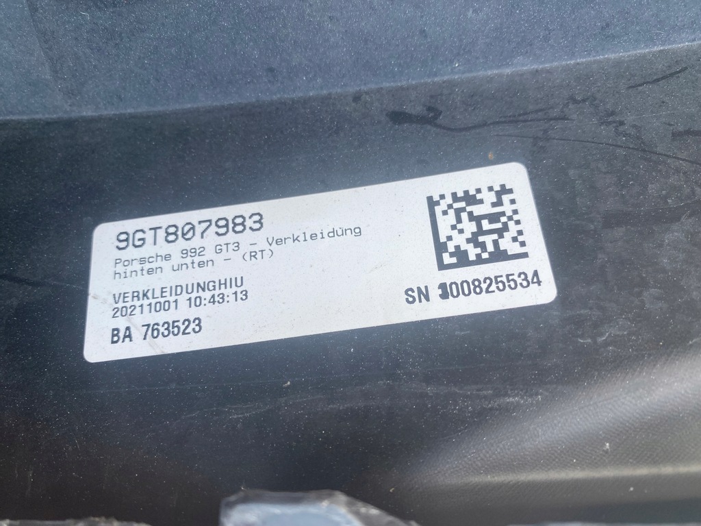 фото №12, Бампер дифузор задня porsche 992 gt3 9gt807421c