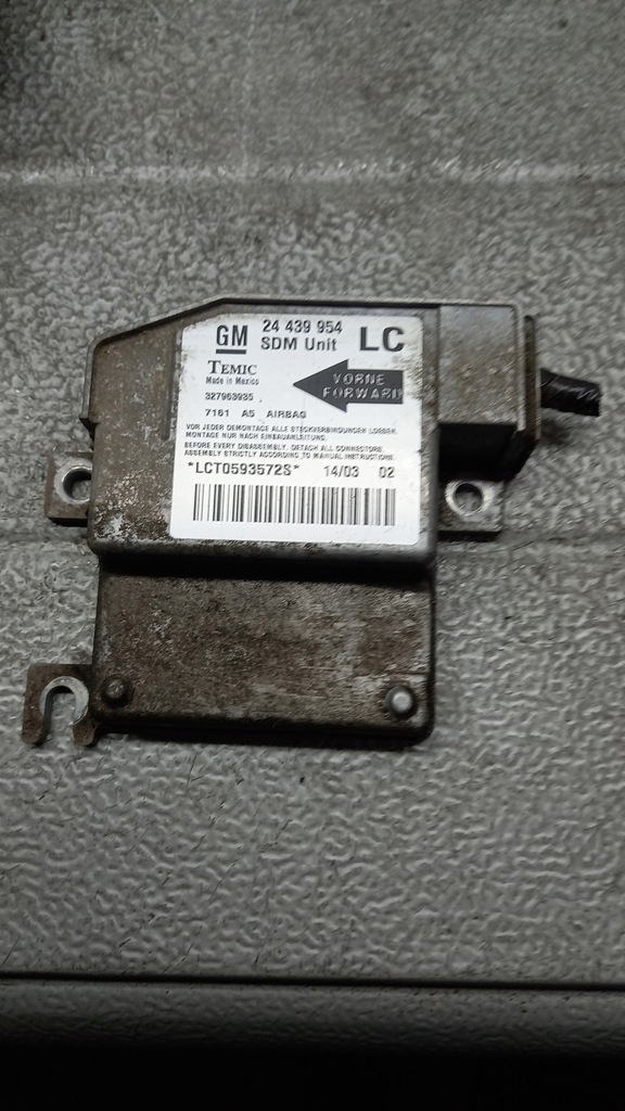 фото №1, Датчик подушка безопасности opel corsa c 03r 1.2b