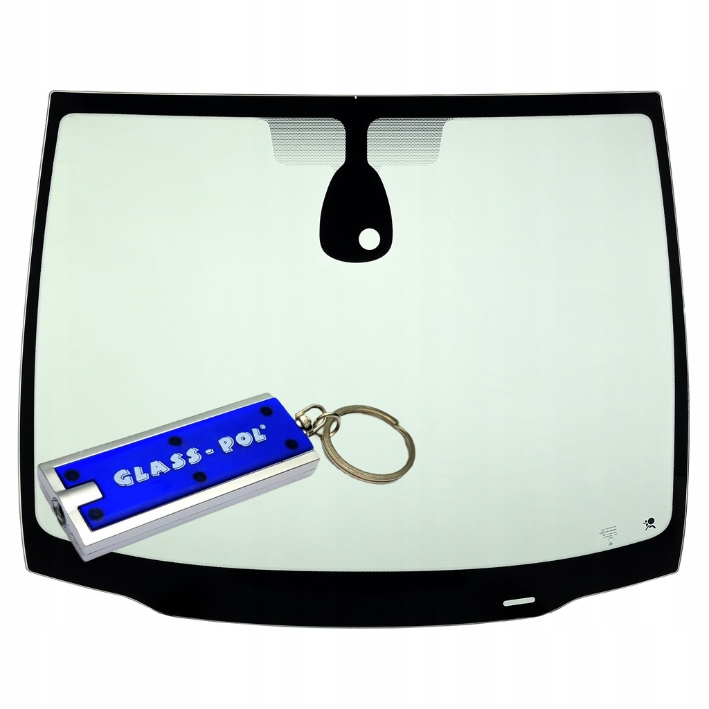 фото №1, Стекло лобовое renault modus / grand modus 2004- датчик зелёный nowa