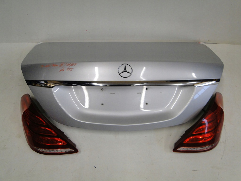 фото №6, Mercedes s klasa 222 w222 крышка багажника багажника задняя