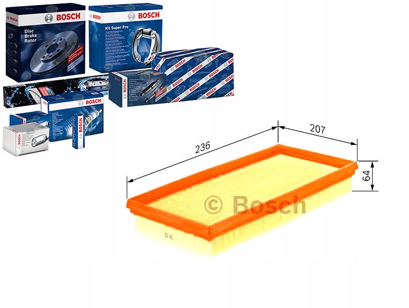Купити Bosch фільтр повітря 1457433583 af3982 ag1780 855