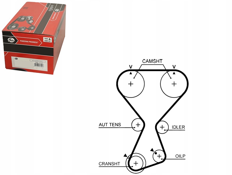 фото №1, Gates ремень распределительного вала hyundai h-1 / starex, santa f