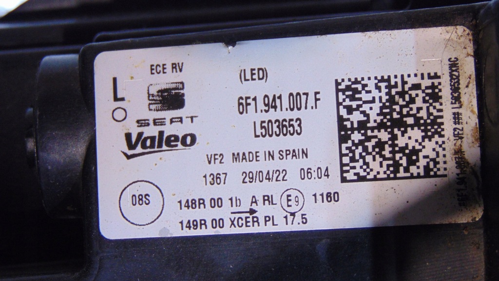 фото №7, Лампа лівий перед seat arona ibiza v 6f1941007f