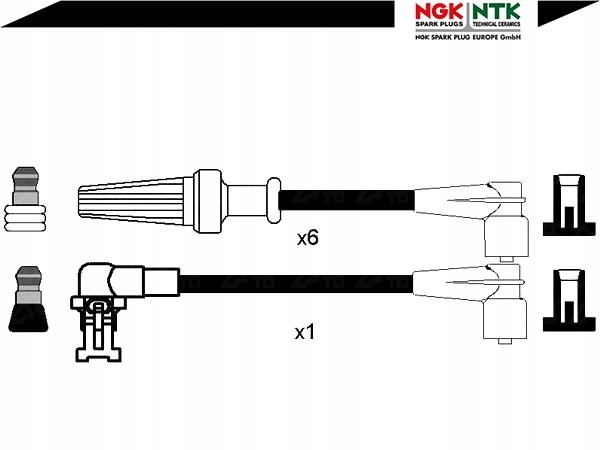 фото №2, Ngk дроти запалювання renault 25 2.8 v6 інжектор