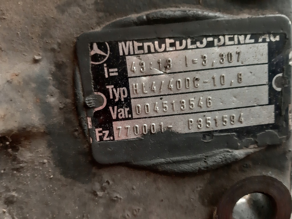 фото №7, Вкладыш мост дифференциал mercedes 3,30 34:13