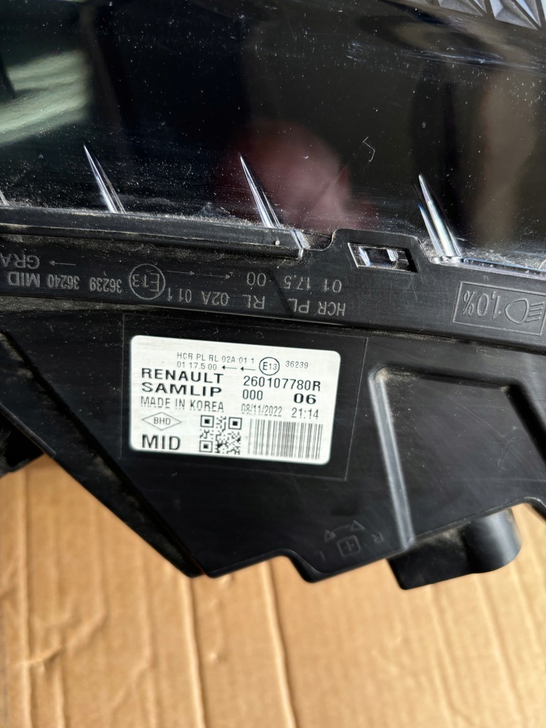 фото №9, Лампа передняя правая led renault arkana 260107780