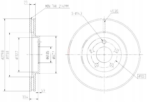 Купити Гальмівні диски ham. 2szt chrysler p. cruise maxgear