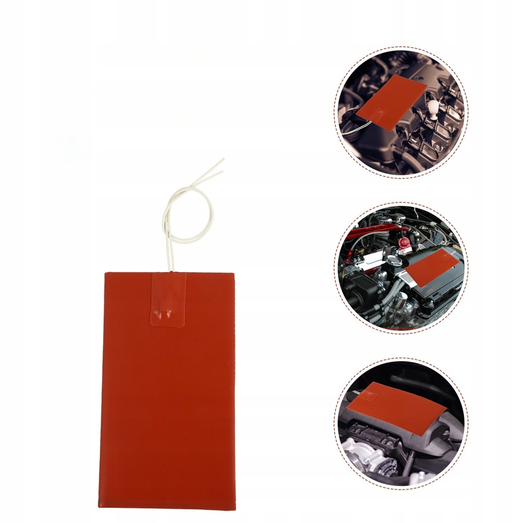 фото №11, Gorący блок двигуна підкладка нагрівач pod бак пального нагрівач малий акумулятор