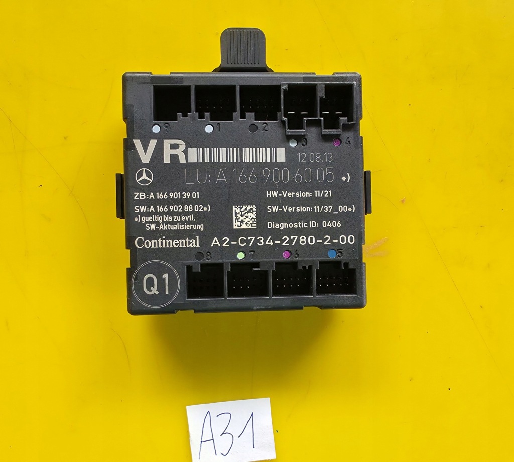 фото №1, Модуль блок керування двері правий перед mercedes a w176 europa