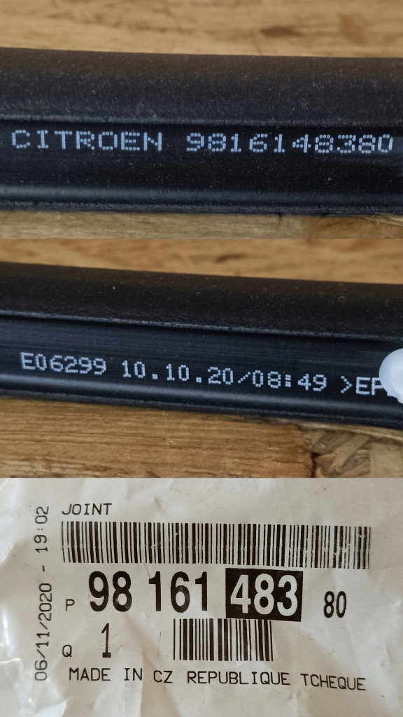 фото №9, Citroen c3 iii 16- прокладка дверь правый перед