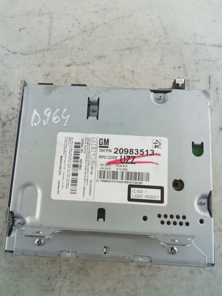 фото №2, D964 радио meriva b 20983513