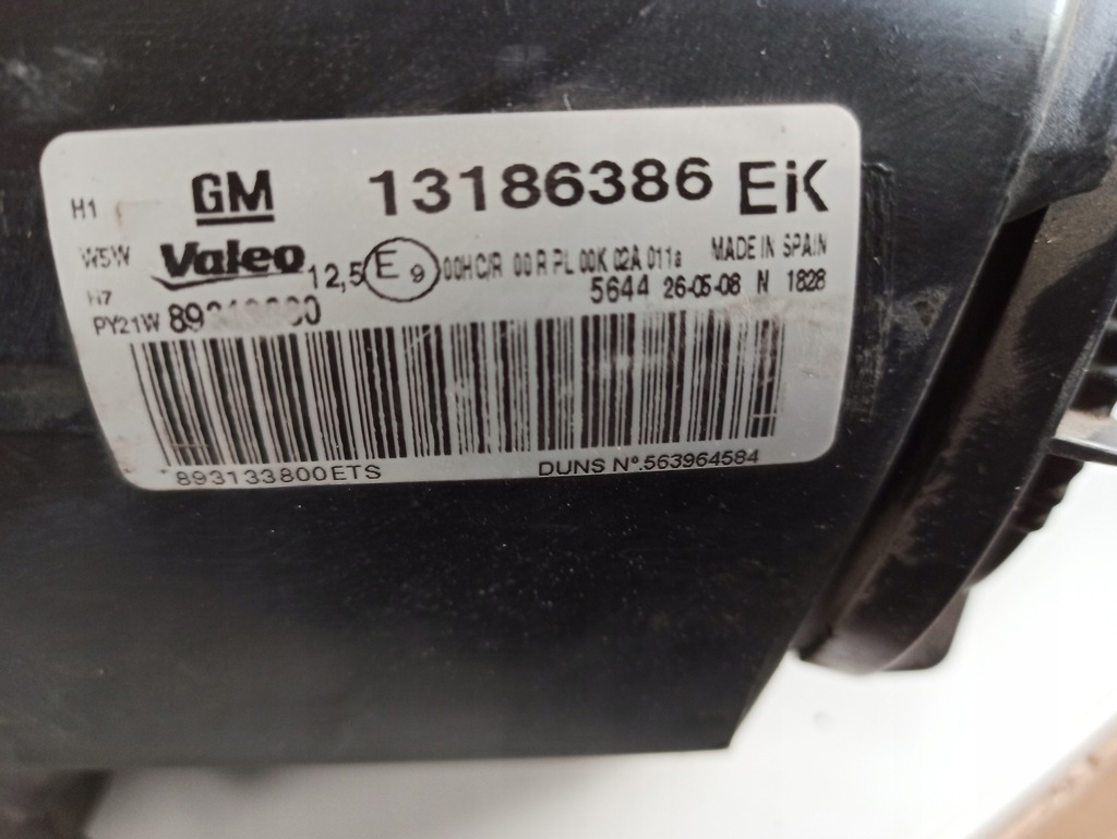 фото №9, Лампа права opel corsa d iv 13186386 ek