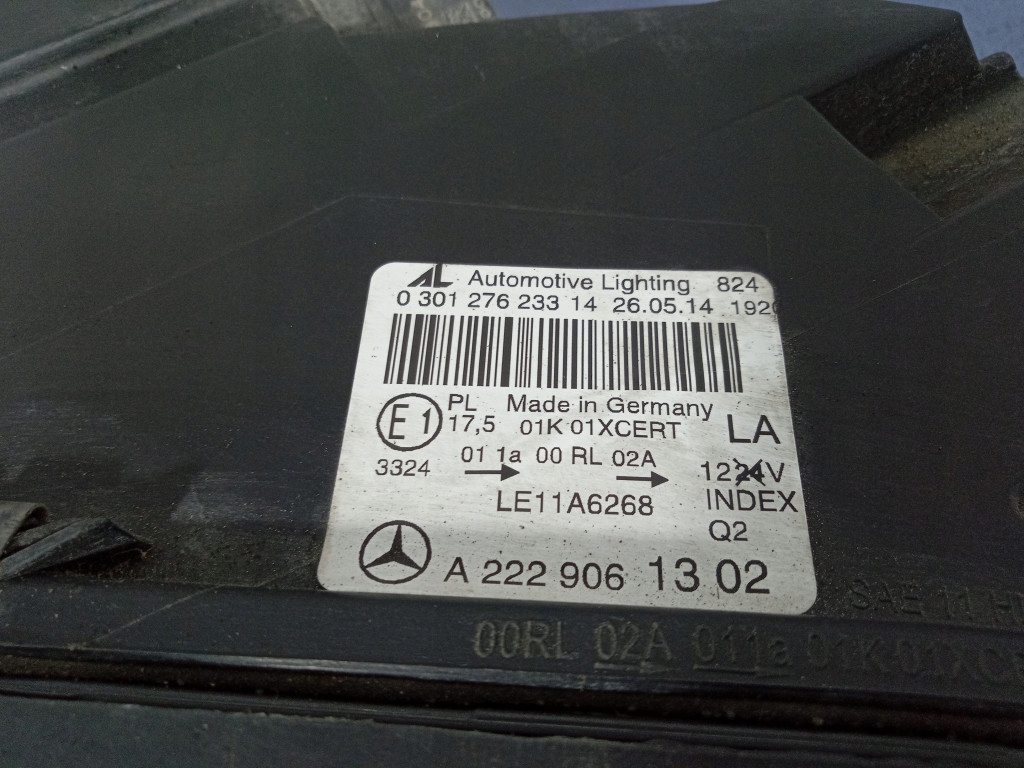 фото №6, Mercedes s klasa w222 фара лівий лампа перед full led a2229061302