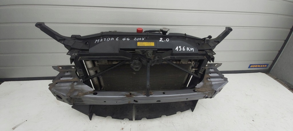 фото №1, Mazda 6 gg 2003' 2.0 pas передний балка радиатор вентиляторы