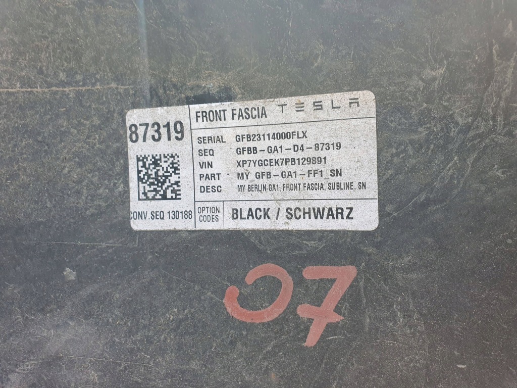 фото №9, Tesla model y бампер передний перед