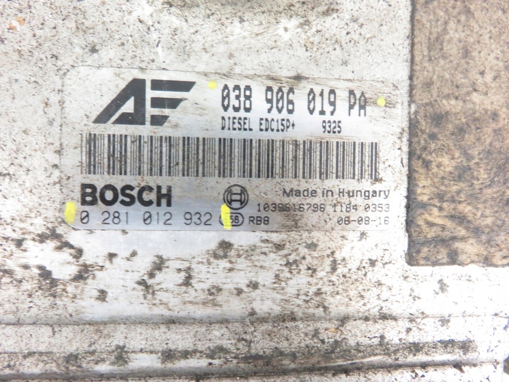 фото №5, Блок керування vw sharan i 1.9 tdi 038906019pa 0281012932