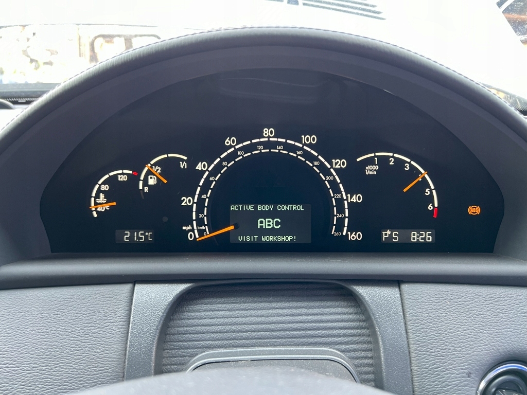 фото №12, Счетчик приборы w милях оригинальный номер mercedes w215 c215 cl500 lift a2205401447 anglik