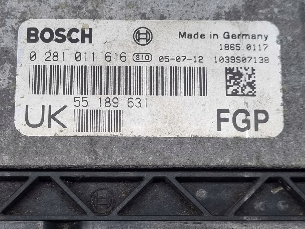 фото №5, Vectra c signum 1.9 cdti бортовий комп'ютер блок керування двигуна 55189631