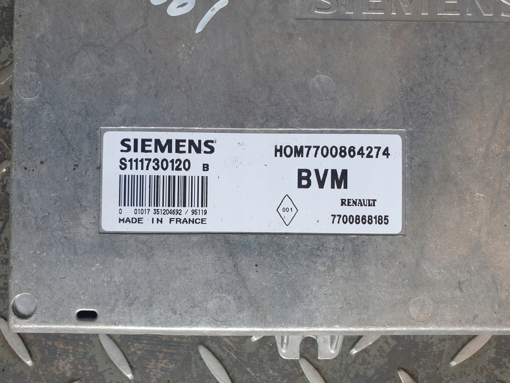 фото №3, Бортовий комп'ютер renault clio i 1.2 hom7700864274