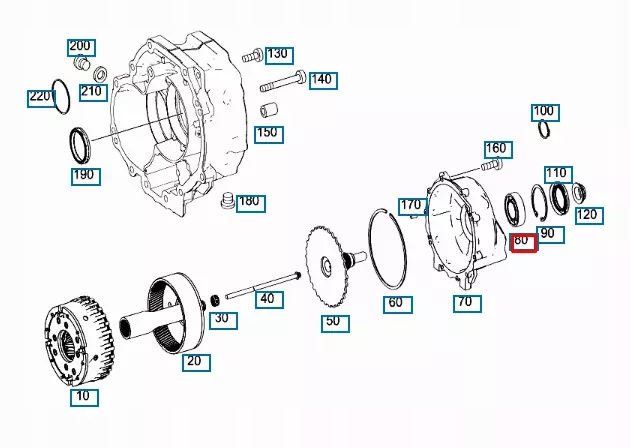 Mercedes benz sl r129 подшипник вала выходного a1409810125 oem в Украине