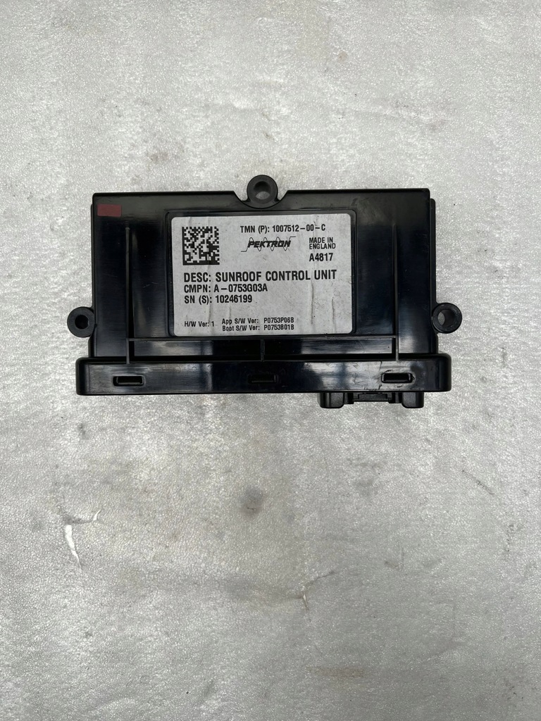 фото №1, Tesla model s 2017 модуль / блок керування люк 100751200c