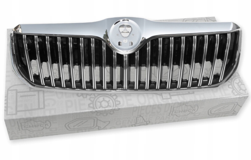 фото №1, Oem решётка радиатора капот решётка радиатора skoda superb ii 08- хром
