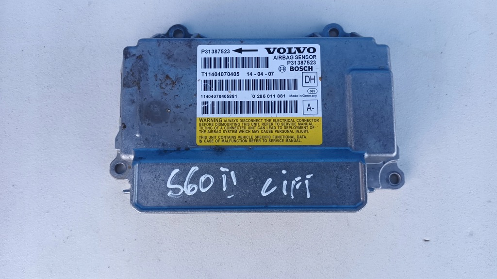 фото №1, Volvo v60 i lift s60 ii lift датчик модуль подушок 31387523