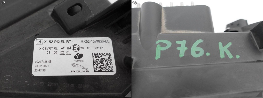 Jaguar f-type x152 рестайлинг  20- high full led фара европа Оригинал