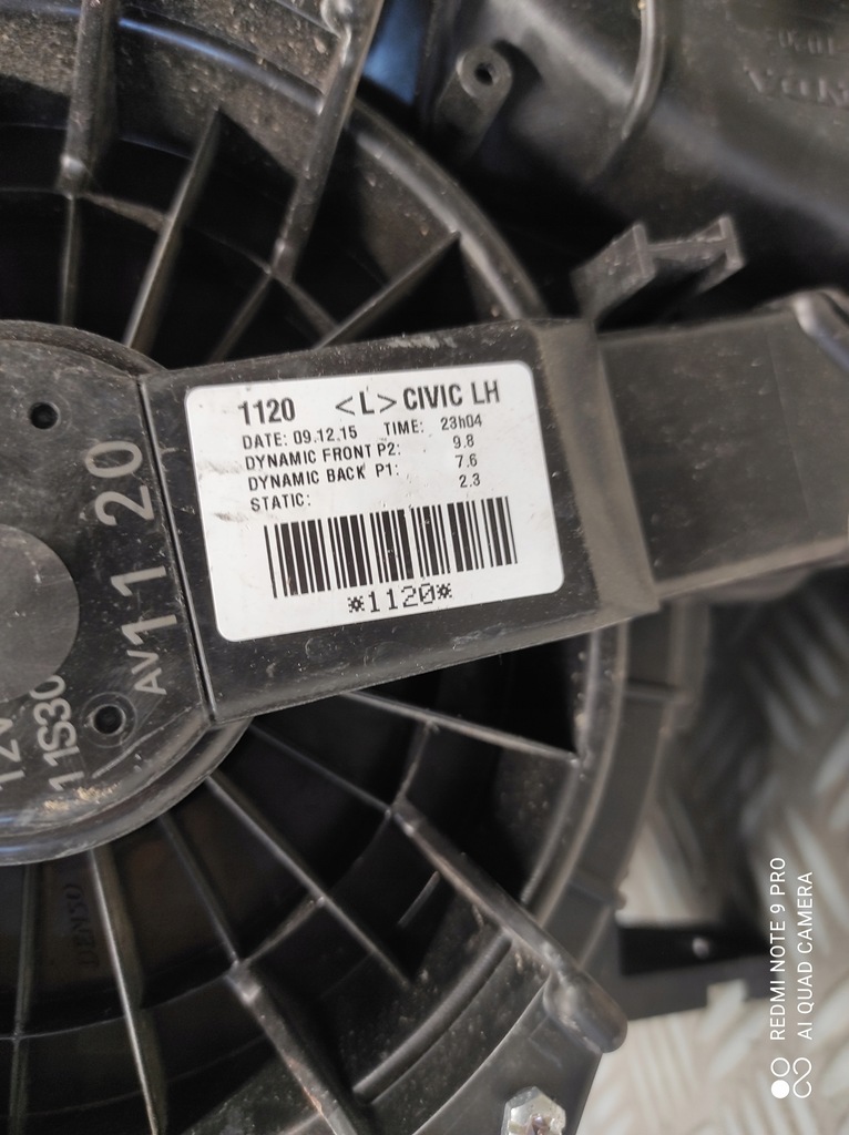 фото №8, Отопитель воздуходувка europa honda civic ix