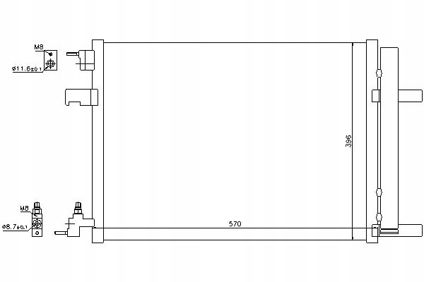 фото №1, Nissens 940134 конденсатор, кондиціонер