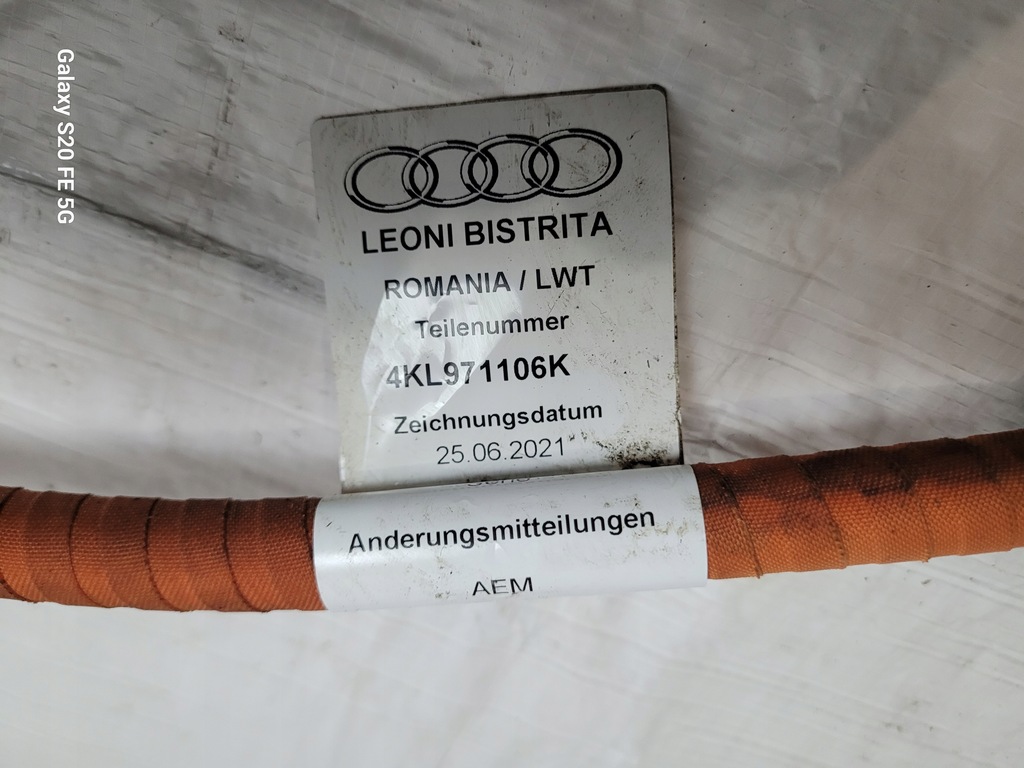 фото №7, Роз'єм заряджання джгут audi etron e-tron s sportback ge 4ke eu праве