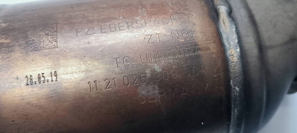 фото №5, Bmw x4m f98 2019 фільтр часток твердих каталізатор / fap / dpf