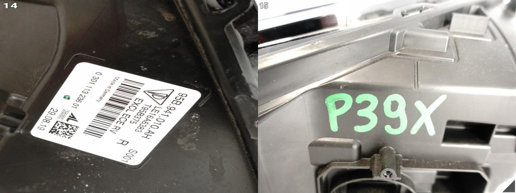 Porsche macan 95b рестайлінг  18- фара excl full led правий перед європа чорна Оригінал