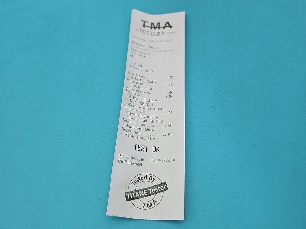 фото №8, Test генератор chevrolet cruze 13580078 2.0 vcdi