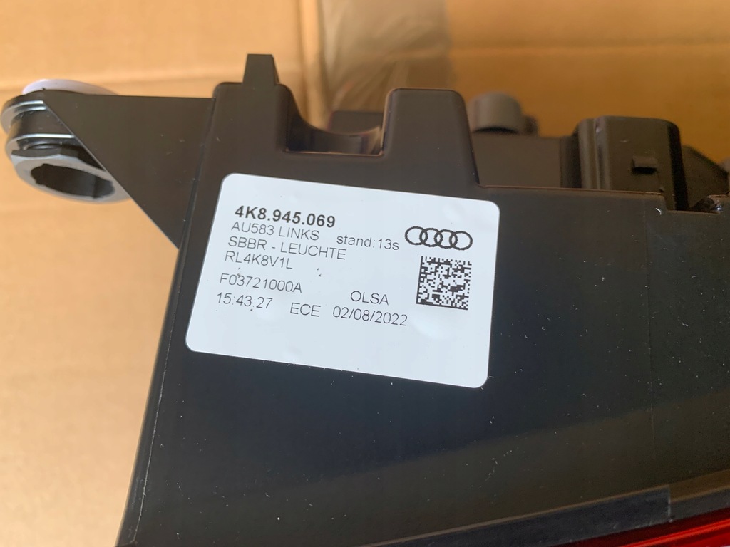 фото №10, Nowe org лампы задняя задние audi a7 4k matrix eu 4k8.945.070 4k8.945.069 095