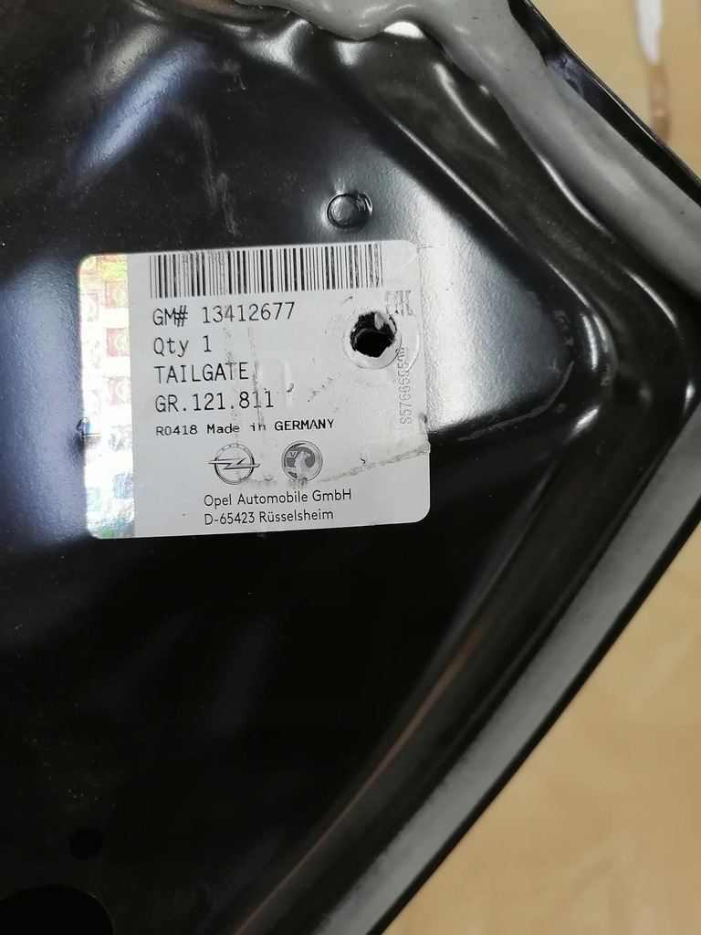 фото №13, Крышка багажника задняя ; opel adam 2013 ; 13412677