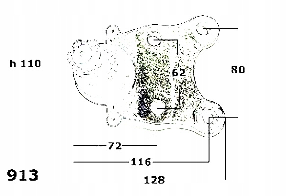 фото №2, Japko 73913 шарнир крепёжный / направляющая